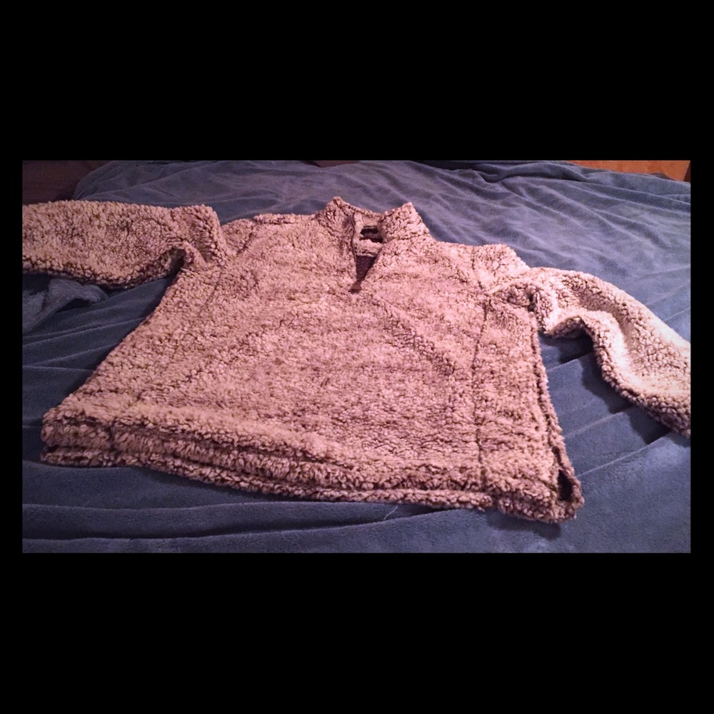 Sherpa pullover half zip